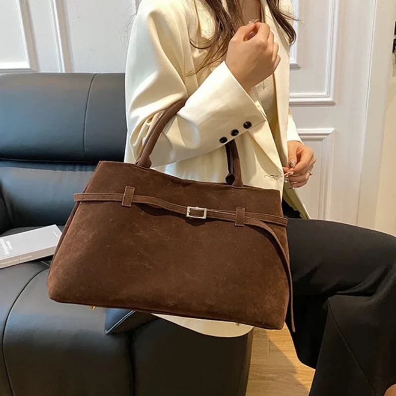Women Bags Designer Sale - Damestas Gesp Decoratief Ontwerp Effen Kunstsuède