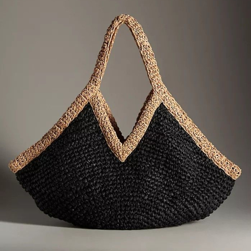 Woven Straw Bag - Zomer nieuwe handgeweven handtas grote capaciteit