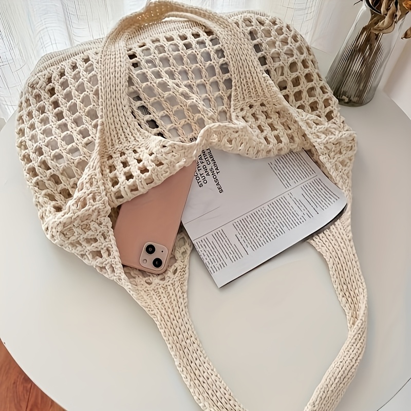 1pc dames gehaakte draagtas, h - Crochet Market Bag recensie en prijs