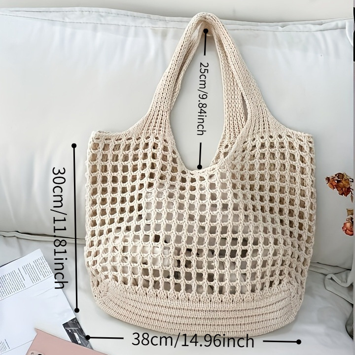 1pc dames gehaakte draagtas, h - Crochet Market Bag recensie en prijs