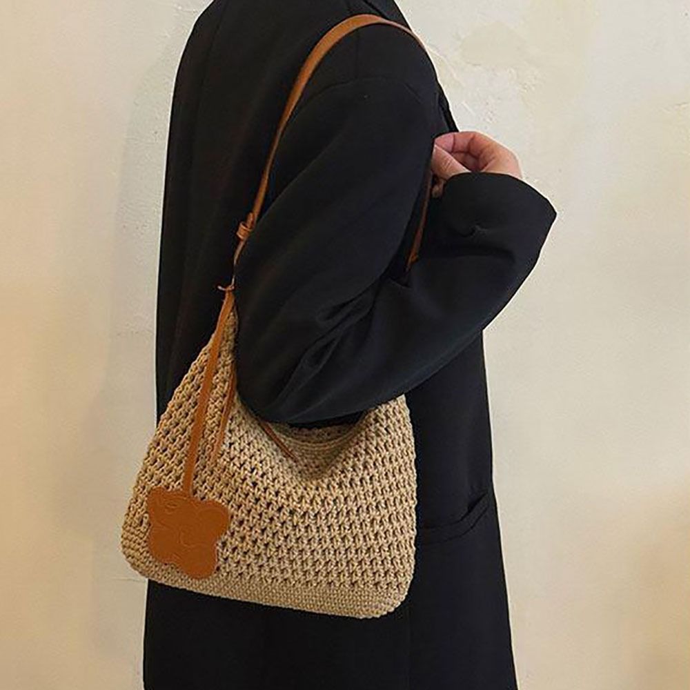 Nieuwe handgemaakte geweven ha - Woven Straw Bag recensie en prijs