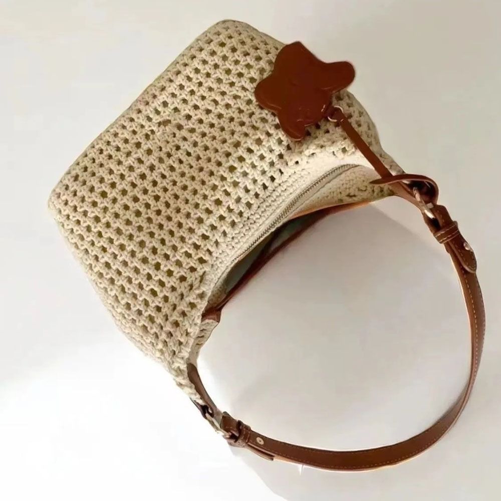 Nieuwe handgemaakte geweven ha - Woven Straw Bag recensie en prijs