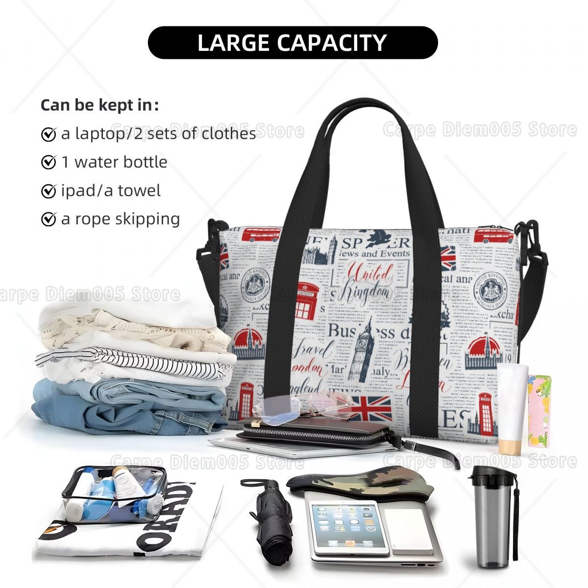 Vintage UK London Krant Reisba - Women Bags In Uk recensie en prijs