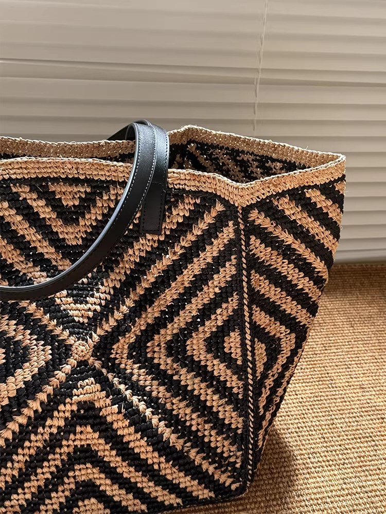 Oversized grote raffia stro ta - Woven Straw Bag recensie en prijs