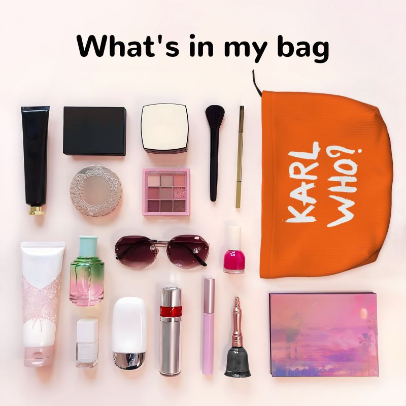 Karl Who Slogan Make-uptas voo - Women'S Karl Bags recensie en prijs