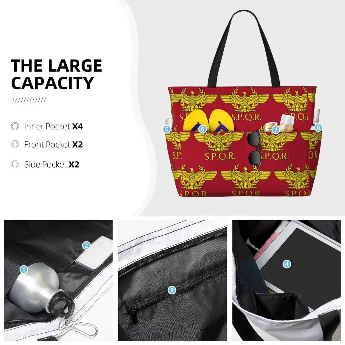 Rome SPQR Roman Beach Tote Bag - Women Bags Rome recensie en prijs
