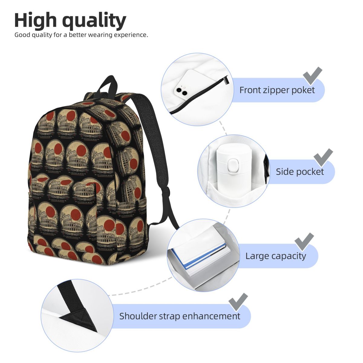 Colosseum Rome Rugzak Hot Sale - Women Bags Rome recensie en prijs