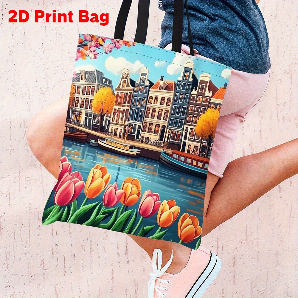 1pc bedrukte draagtas met het  - Women Bags Rome recensie en prijs
