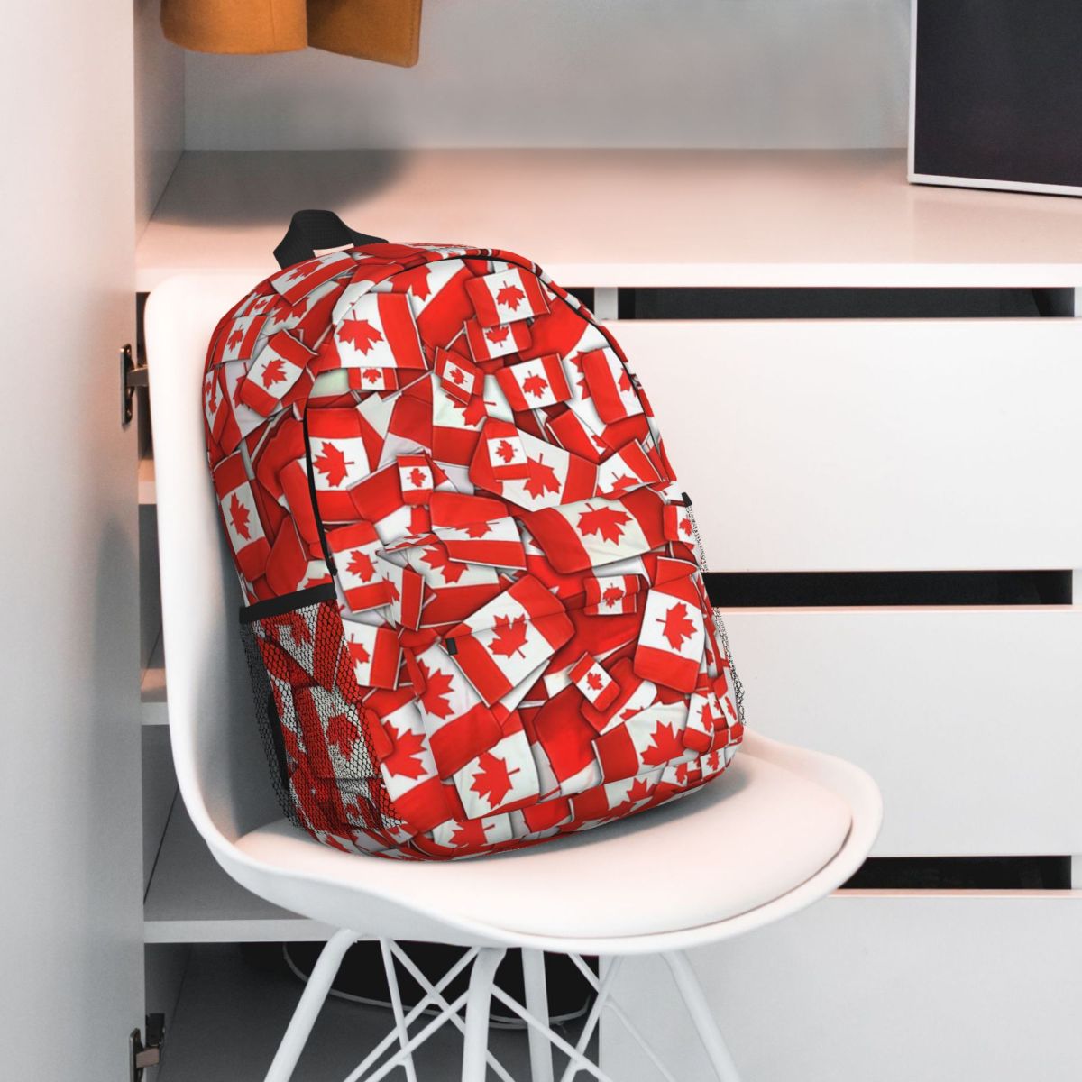 Rugzak met Canadese vlagpatroo - Women Bags Canada recensie en prijs