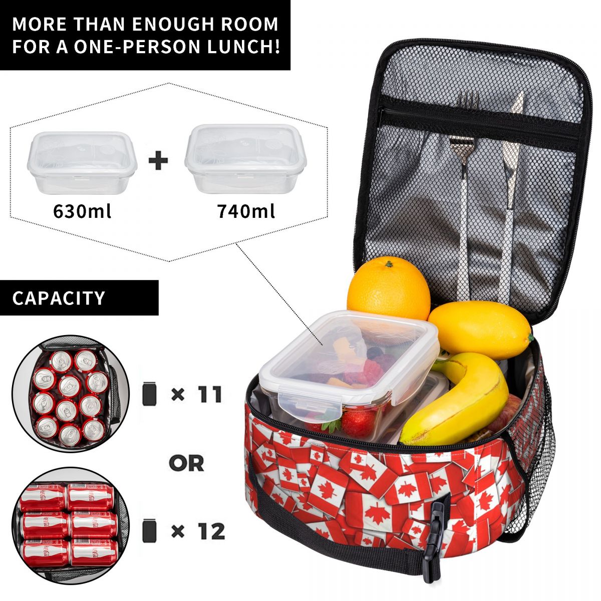 Geïsoleerde lunchtas met Canad - Women Bags Canada recensie en prijs