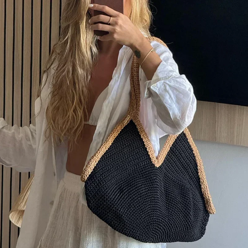 Zomer nieuwe handgeweven handt - Woven Straw Bag recensie en prijs